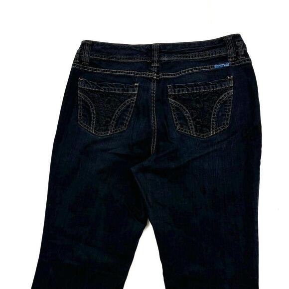 BandolinoBlu Bootcut Women's size 12 Dark Wash Blue Denim Jeans - Picture 4 of 4